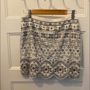 Club monaco rhinestone mini skirt size 6